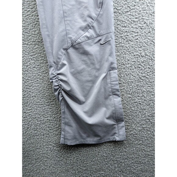 Nike Fit Dry Women's Large Gray Ruched Jogger Pants size 12-14 - Picture 4 of 12